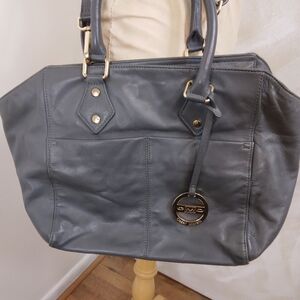 Grey CMD Satchel Handbag Purse Bag With Removable Strap
